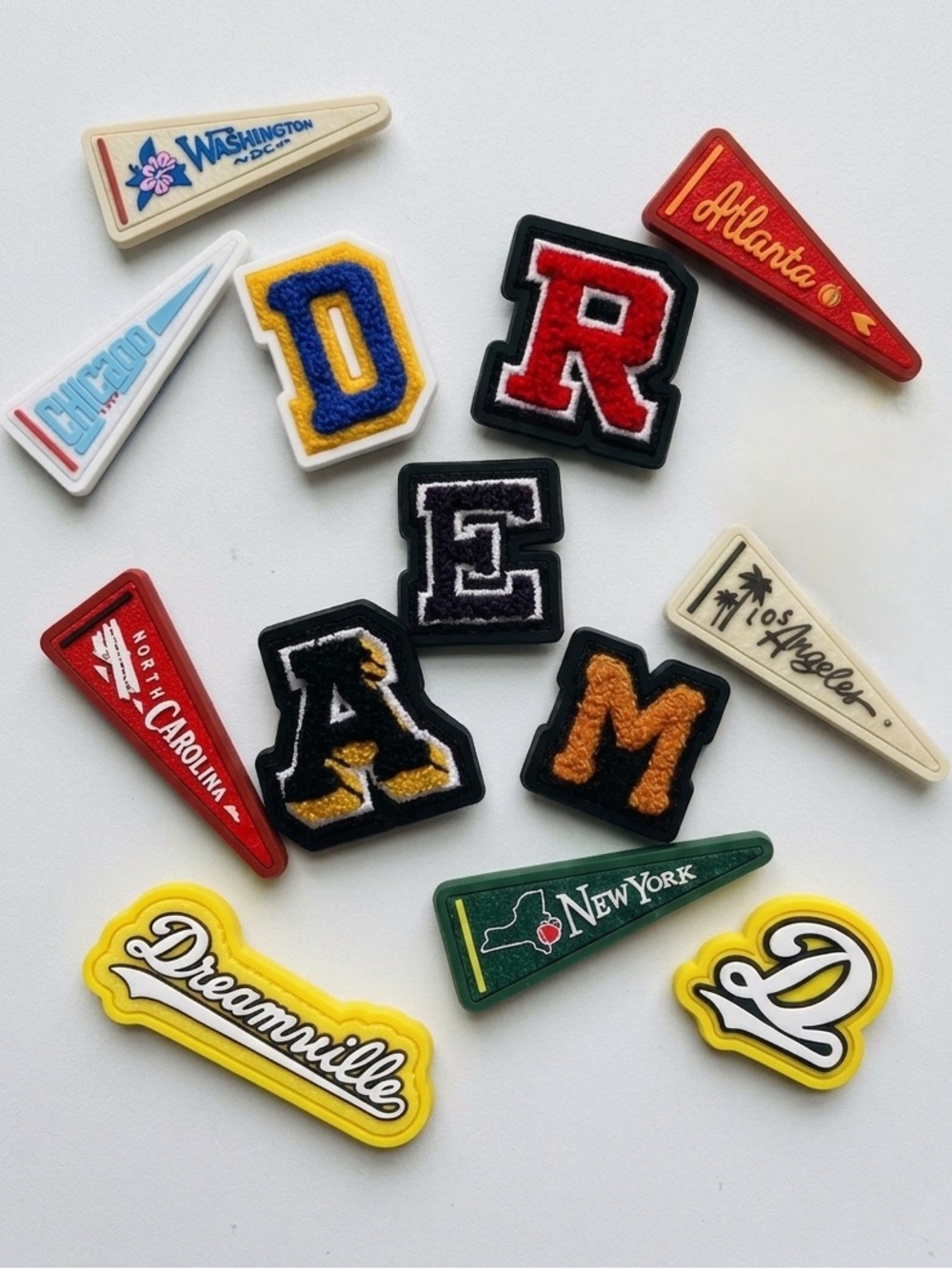 Crocs x Dreamville 13-Pack Jibbitz Shoe Charms NY LA Washington Chicago Atlanta